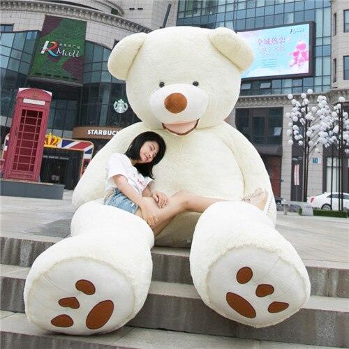 Giant Teddy Bear Plush Toy Huge Soft Toys Leather Shell - TryKid