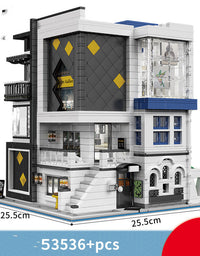 City Street View Building Lights Children Educational Assembly Building Blocks Toys Compatible - TryKid
