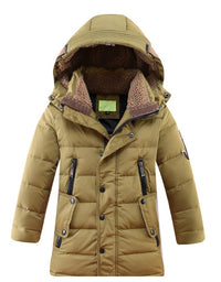 -30 Degree Children's Winter Jackets Duck Down Padded Children Clothing Big Boys Warm Winter Down Coat Thickening Outerwear
