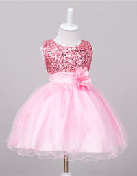 Baby Sequin Dress Flower Girl Wedding Princess Dress - TryKid
