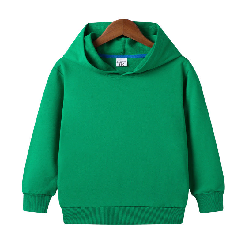 Customized Pure Cotton Hooded Blank Sweater For Middle And Small Children - TryKid