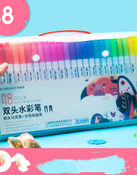 Watercolor Pen Set Primary School Students Soft-tip Colored Pens - TryKid
