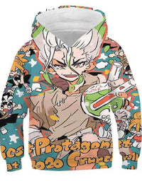 Anime 3D Full Color Children's Sweater Hoodie
