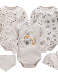 Cartoon long sleeve newborn baby boy BODYSUIT baby bodysuit - TryKid
