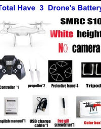 Sales Promotion WiFi 2MP Camera With S10 SMRC FPV Quadcopter Drone Helicopter UAV Micro Remote Control Toy RACER KIT Aircraft - TryKid
