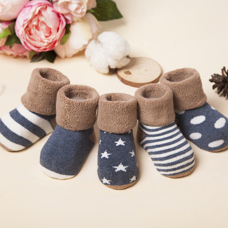 New winter cotton socks baby socks thick cotton socks and Terry relent children baby socks - TryKid