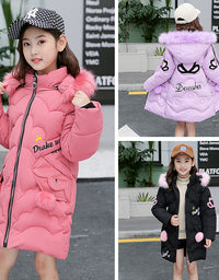 Girls' cotton-padded jackets - TryKid
