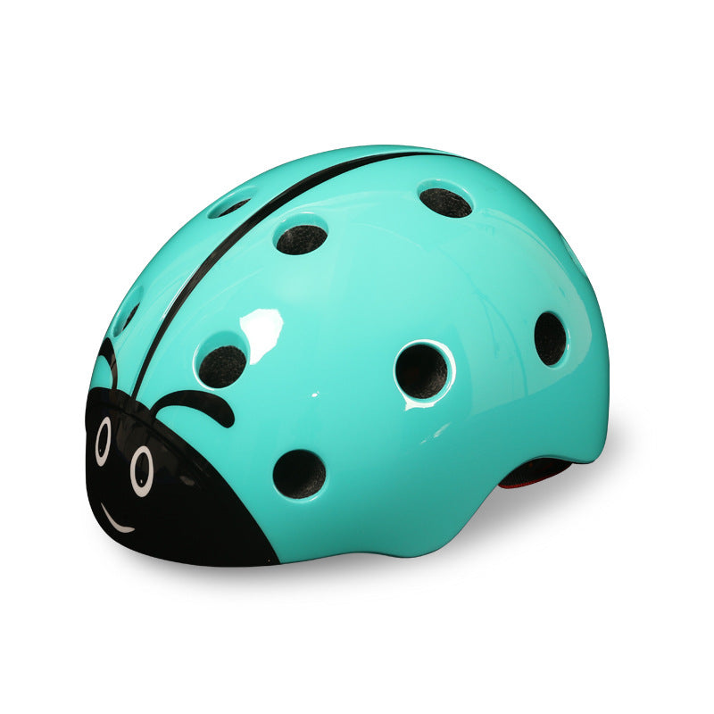 Kids Riding Bicycle Safety Helmet Adjustable Lovely Ladybug Riding Helmet. - TryKid