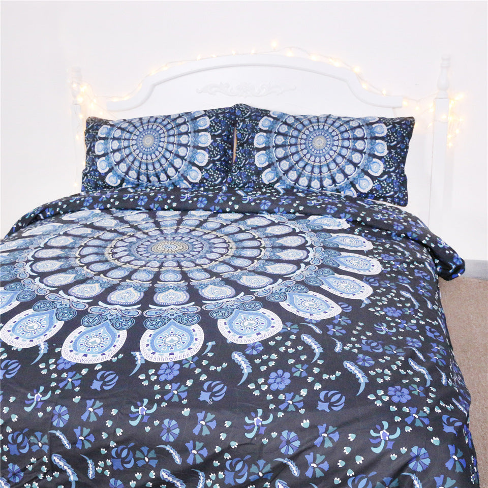 Blue Peacock Bedding - TryKid