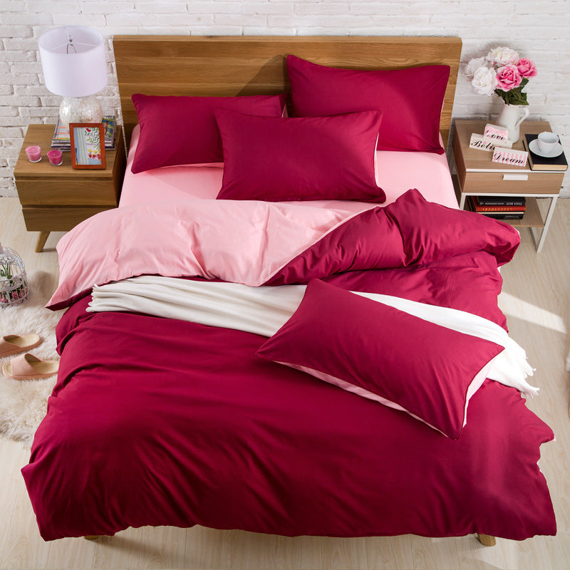 Brushed plain bedding - TryKid