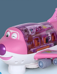 Electric Universal Cartoon Airplane Lights Music Rotation - TryKid
