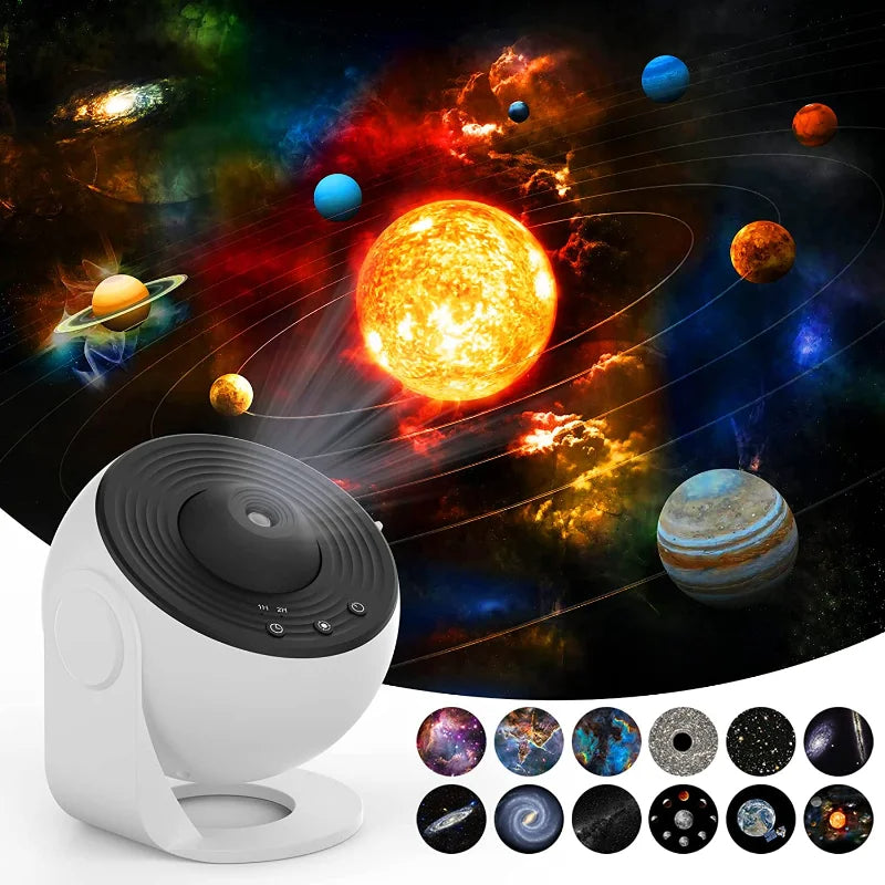 Night Light Galaxy Projector Starry Sky Projector 360 Rotate Planetarium Lamp For Kids Bedroom Valentines Day Gift Wedding Deco - TryKid