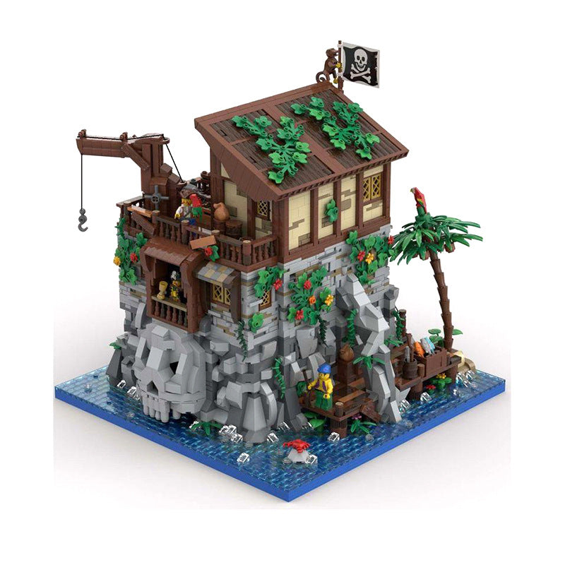 Building Block MOC-105796 Pirate Skull Island And Red Beard House Building Toys - TryKid