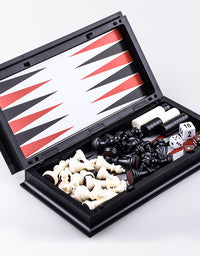 Three In One Magnetic Chess Checkers Backgammon - TryKid
