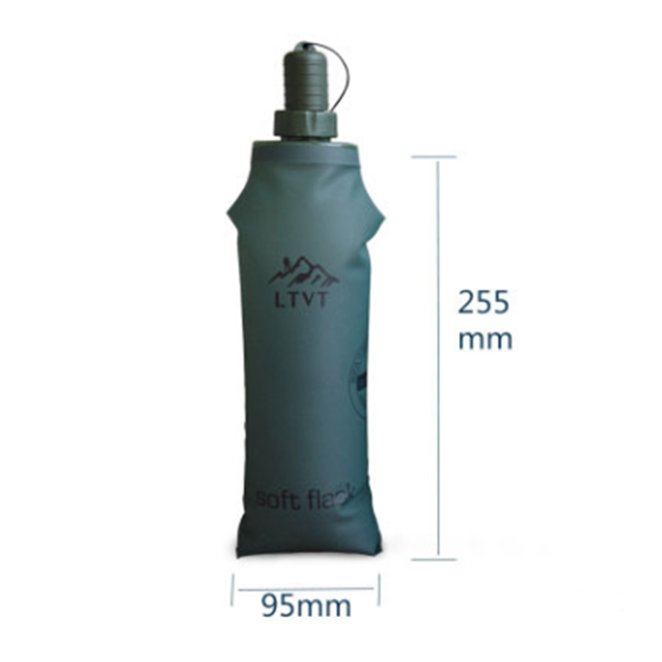 Sports soft water bottle