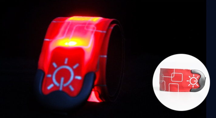 Nylon LED Sports Bracelet Luminous Toy Wrist Strap Band Wristband Light Bracelet Glowing Armband For Children Kids For Running - TryKid