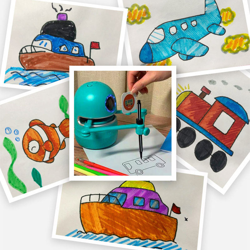 Painting Robot Kindergarten Children Students - TryKid