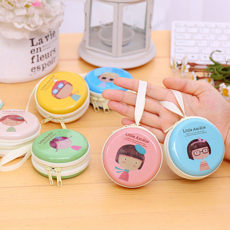 Korean cute horse iron element girl zero wallet mini pocket earphone package coin key bag - TryKid