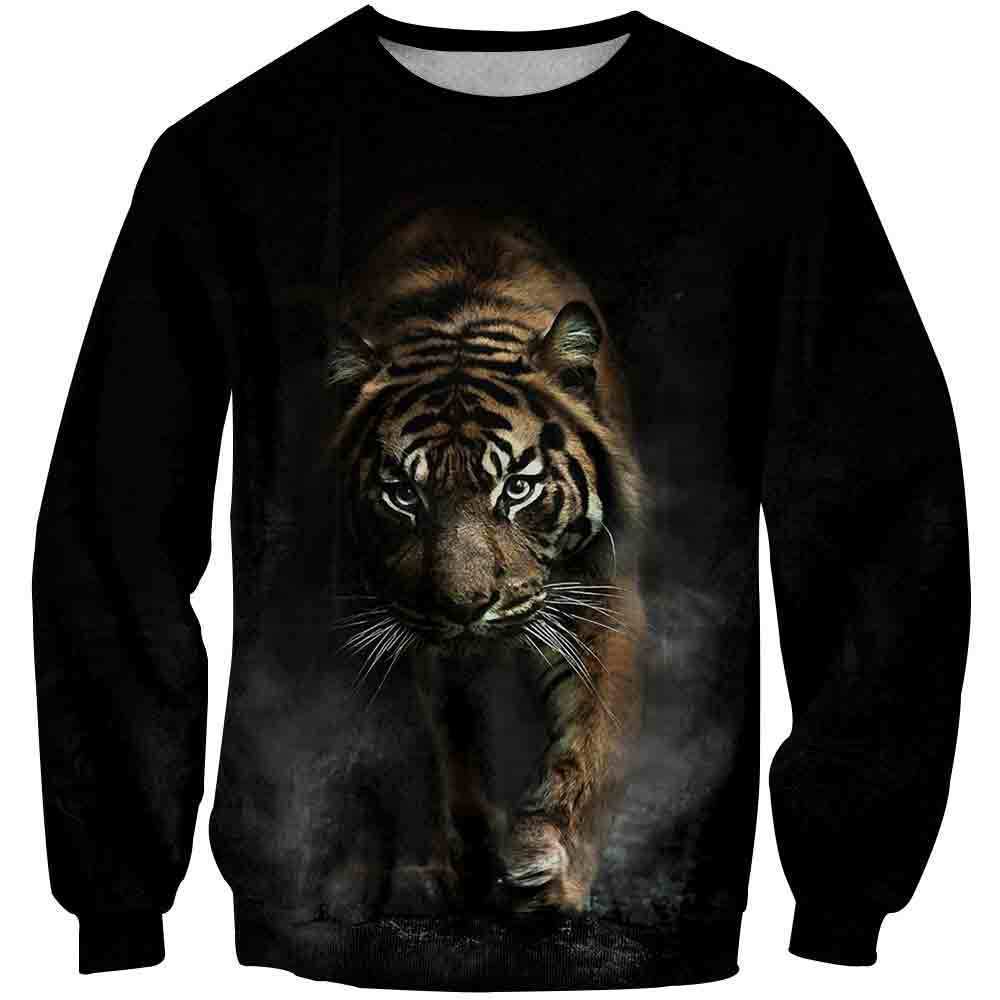 3D Personalized Animal Pattern Sports Top Unisex Tiger Series Hoodie