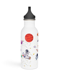 Galactic Adventure Stainless Steel Water Bottle - Fun Astronaut and Rocket Ship Design for Kids and Parents - Trendy and Cool Hydration by TryKid
