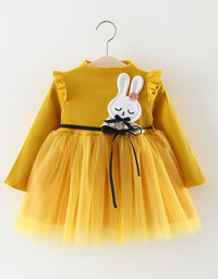 Autumn Girl Princess Dress Baby Girl Skirt Gauze Girl Children 0-1-2-3 Years Old Baby Girl Dress - TryKid
