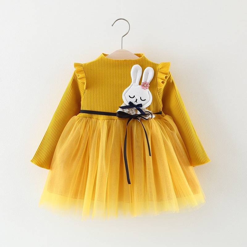 Autumn Girl Princess Dress Baby Girl Skirt Gauze Girl Children 0-1-2-3 Years Old Baby Girl Dress - TryKid