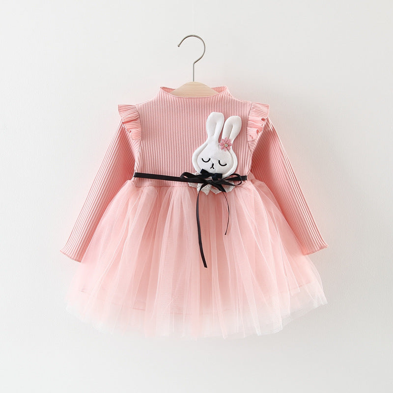 Autumn Girl Princess Dress Baby Girl Skirt Gauze Girl Children 0-1-2-3 Years Old Baby Girl Dress - TryKid