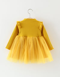 Autumn Girl Princess Dress Baby Girl Skirt Gauze Girl Children 0-1-2-3 Years Old Baby Girl Dress - TryKid
