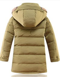 -30 Degree Children's Winter Jackets Duck Down Padded Children Clothing Big Boys Warm Winter Down Coat Thickening Outerwear
