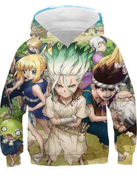 Anime 3D Full Color Children's Sweater Hoodie - TryKid
