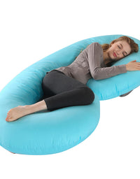 Crystal Velvet C-type Pregnancy Pillow For Sleeping On The Side - TryKid
