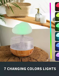 Rain Cloud Aroma Humidifier Raining Humidifier Water Drop Humidifier - TryKid
