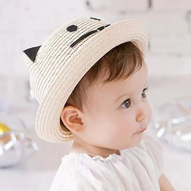 Korean style princess kids sun shade straw hat - TryKid