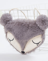 Children cute cartoon cloth bag baby Mini Purse Shoulder Messenger backpack small fox - TryKid
