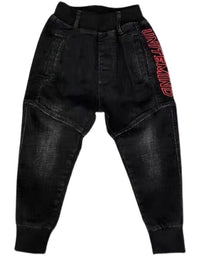 Kids Black Jeans Single Pants Spring And Autumn Boys Pants - TryKid
