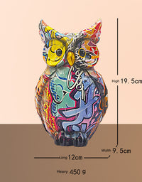 Creative Colorful Animal Resin Ornaments

