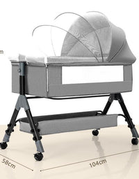 Baby Splicing Portable Multifunctional Mobile Folding Cradle Bed - TryKid
