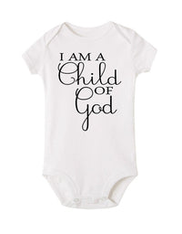 Alphabet Baby Short Sleeve Casual Baby Bodysuit - TryKid
