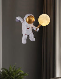 Astronaut Wall Lamp Creative Kids Room Bedroom Decoration - TryKid
