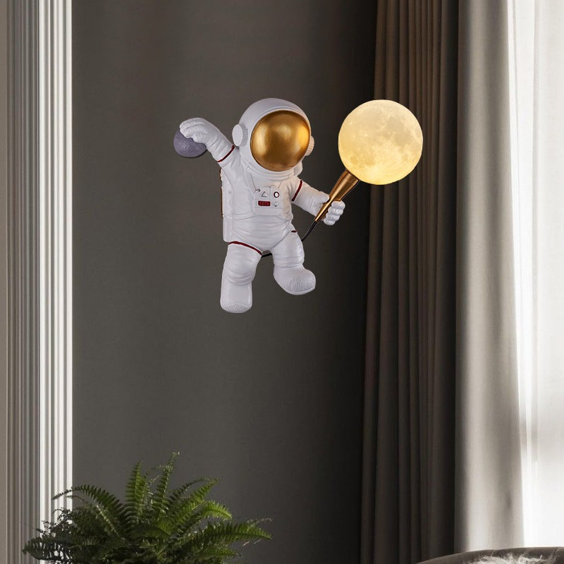 Astronaut Wall Lamp Creative Kids Room Bedroom Decoration - TryKid