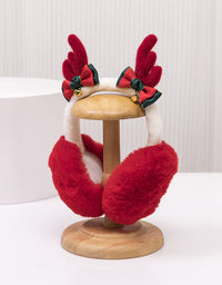 Children's Christmas Antlers Foldable Earmuffs - TryKid
