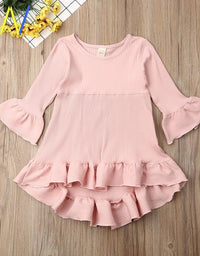 Jeans Kids Elegant Shirts Clothes Girls Dress For Girl - TryKid
