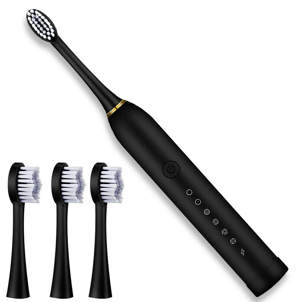 Rechargeable Sonic Electric Toothbrush Brush Heads Toothbrushes for Adults Kids - TryKid