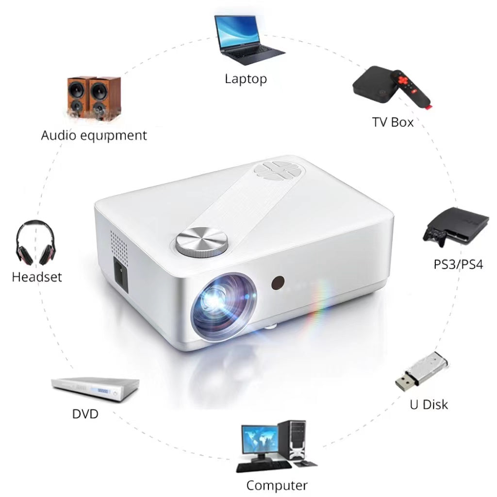 Multimedia Projector 19201080p 260ansiLED Projector - TryKid