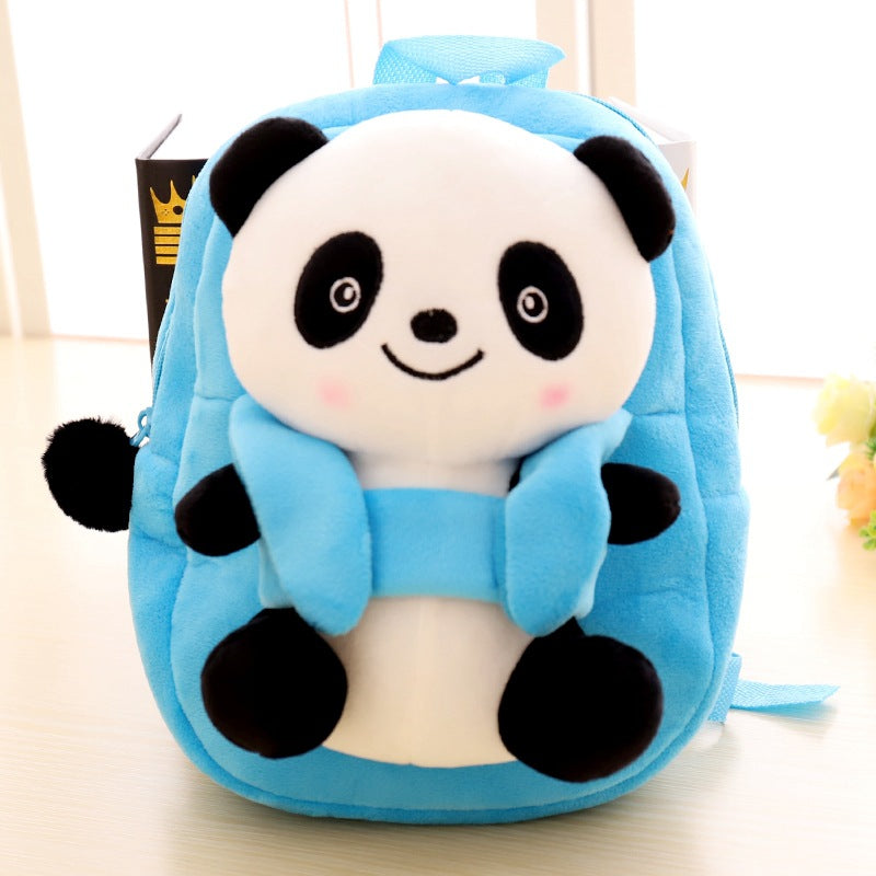 Cartoon panda plush children's school bag - TryKid