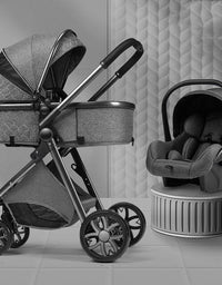 Lightweight Folding Two Way Shock Absorbing Newborn Baby Stroller - TryKid
