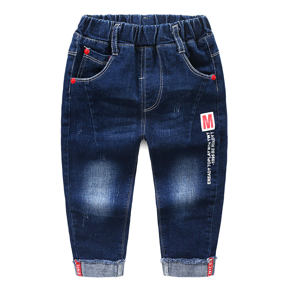 Fashion Jeans For Boys, Children, Korean Style, Long Pants - TryKid