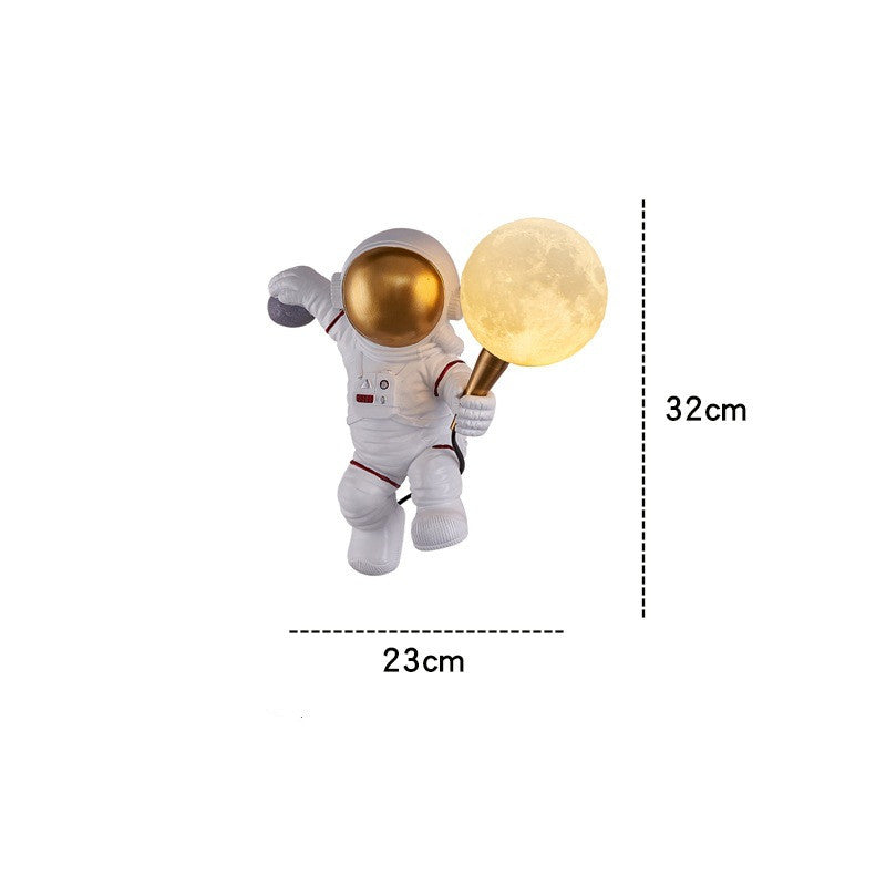 Astronaut Wall Lamp Creative Kids Room Bedroom Decoration - TryKid