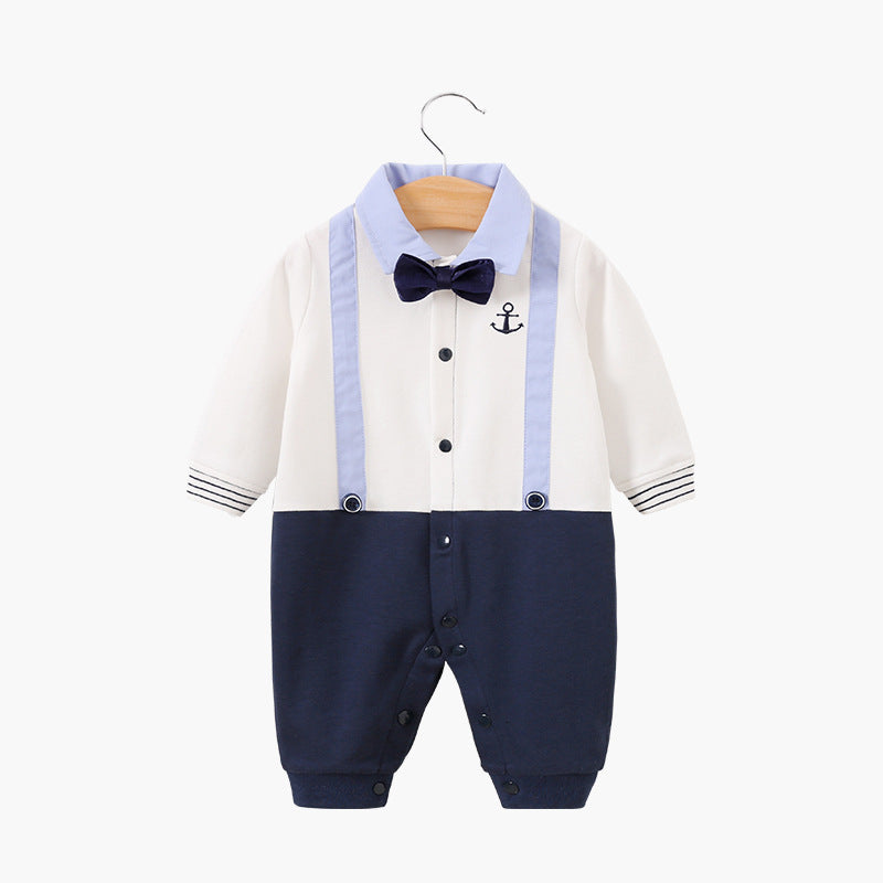 Gentleman's baby clothes long sleeve baby onesies - TryKid