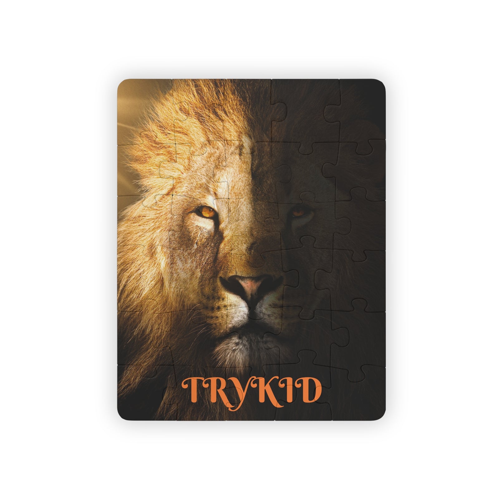 kids puzzle lion image Trykid 30 PC puzzle